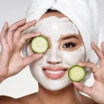 ماسک خیار برای جوان سازی پوست و ماسک های صورت خانگی 464654745